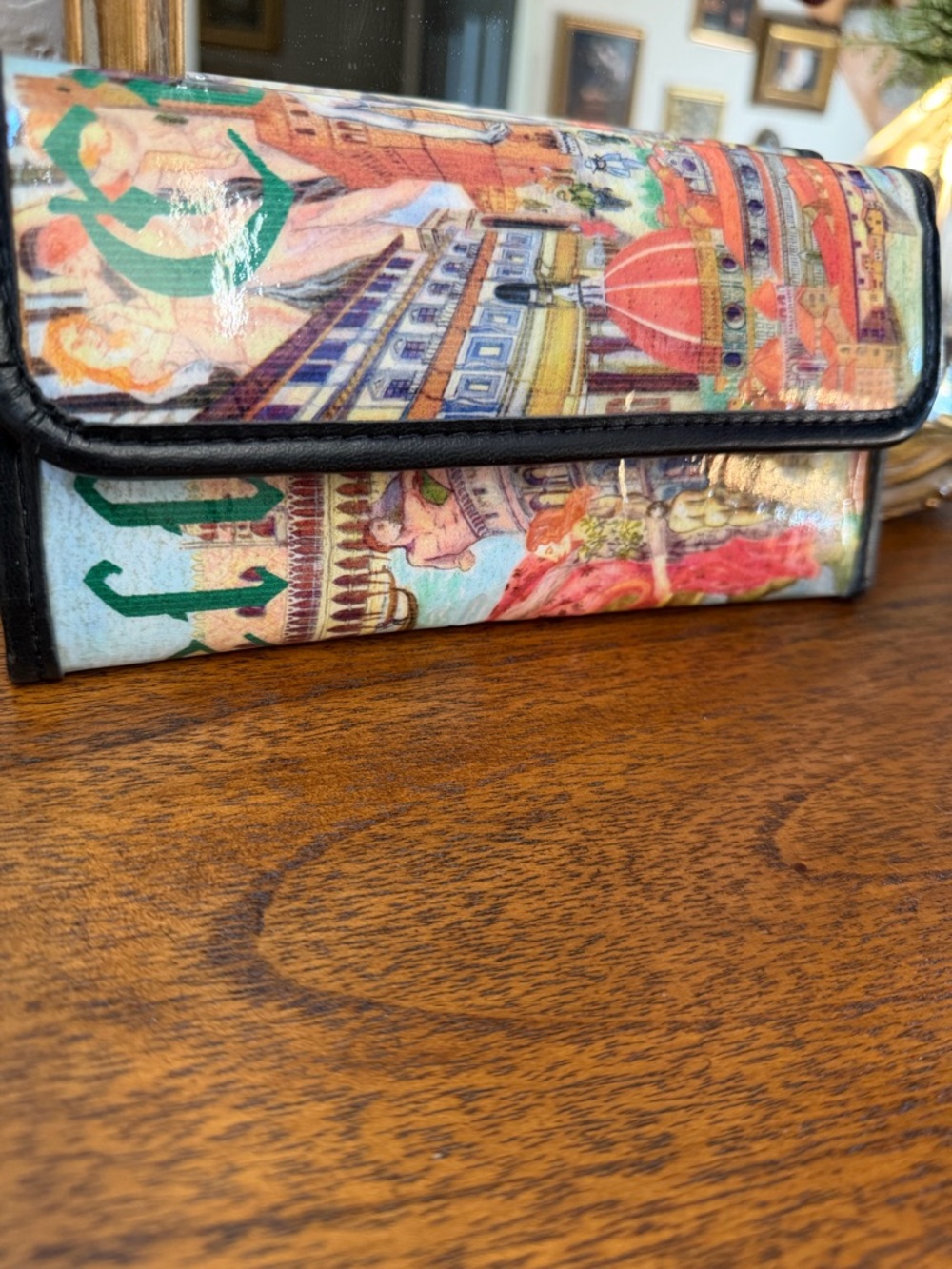 Multicolor Printed Women's Clutch Wallet